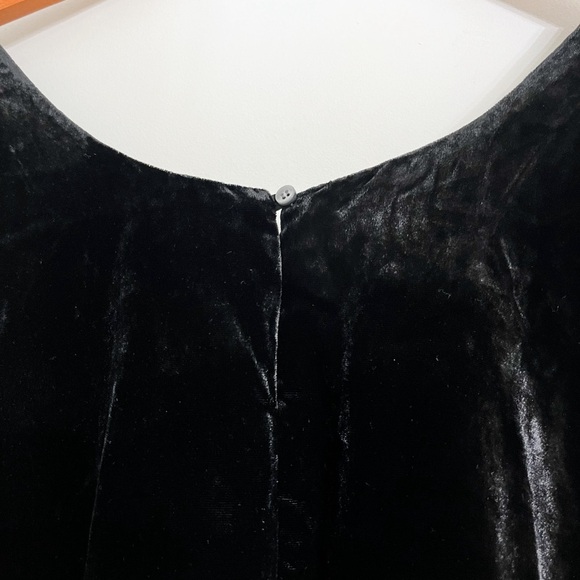 J.Crew Women’s Velvet Black Tank‎ Top Size 10 Fully Lined - Picture 4 of 9